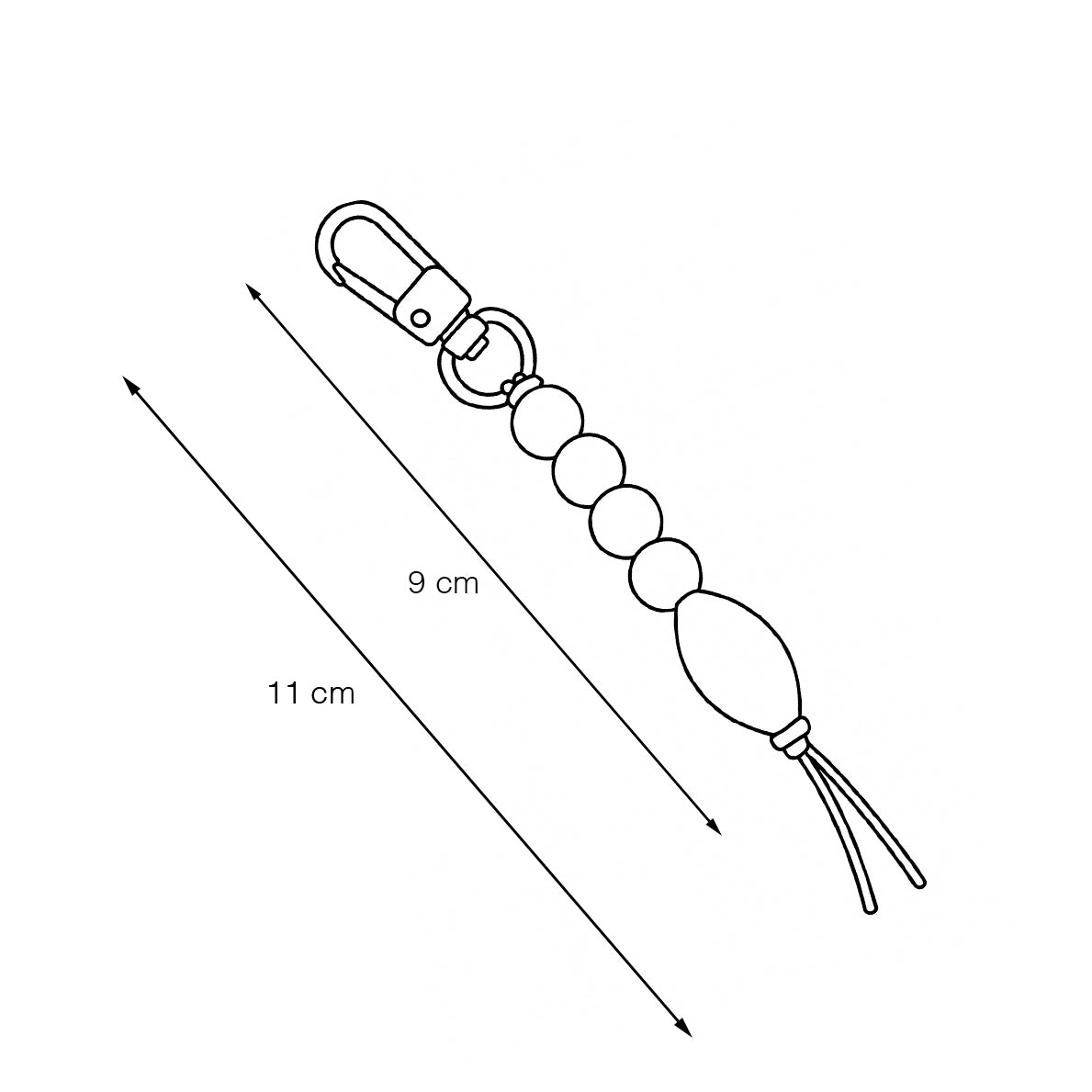 Llavero - tirador joya multicolor Capri