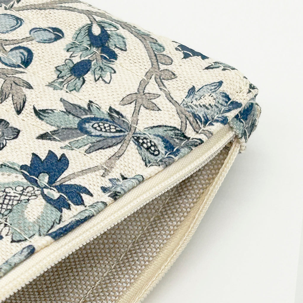 Monedero acolchado Giverny Azul