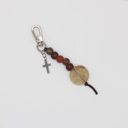 Llavero - tirador joya multicolor Elba