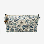Bolsa de maquillaje acolchado Giverny Azul