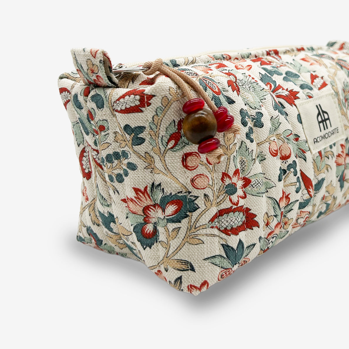 Bolsa de maquillaje acolchado Giverny Teja