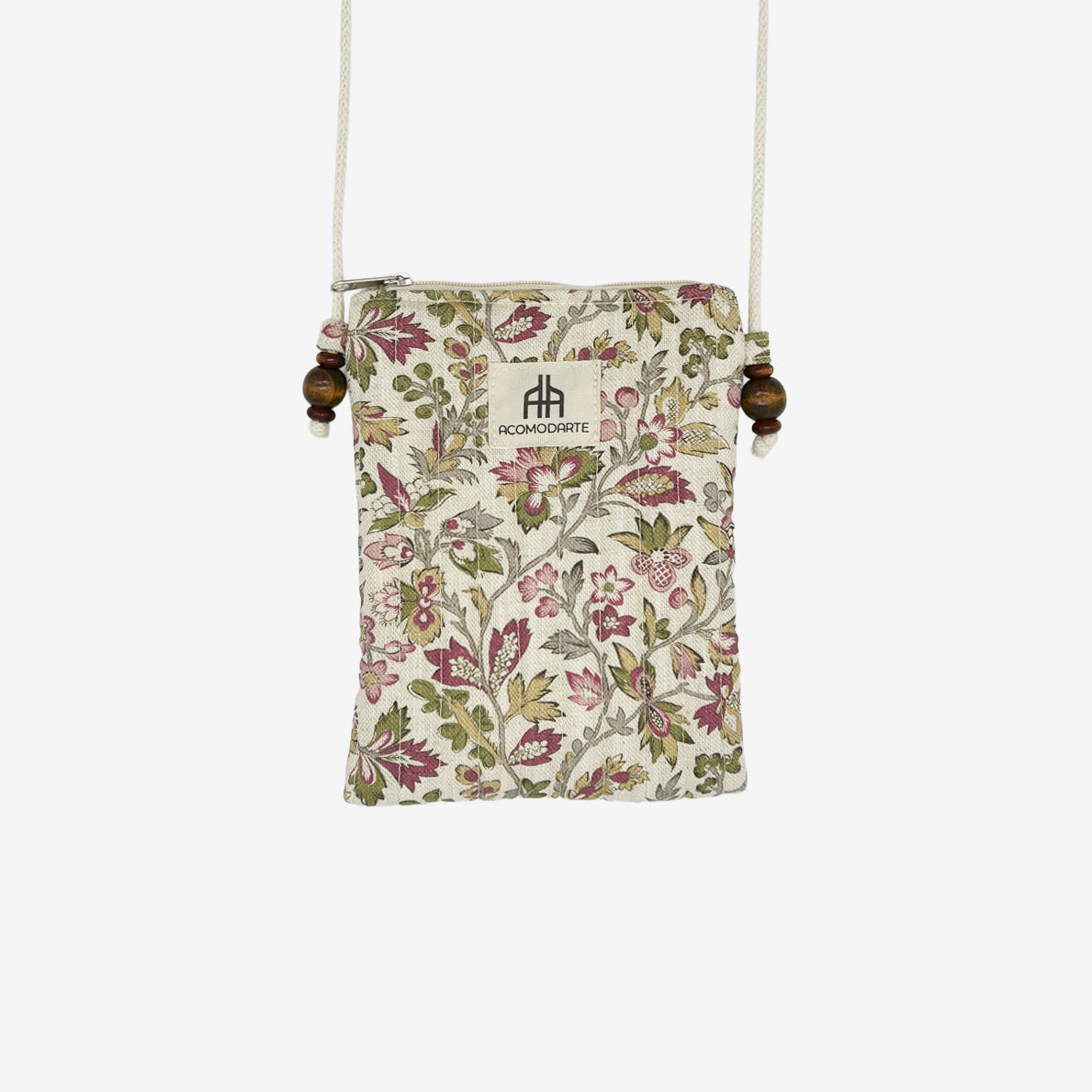 Bolso acolchado para Teléfono Giverny Musgo