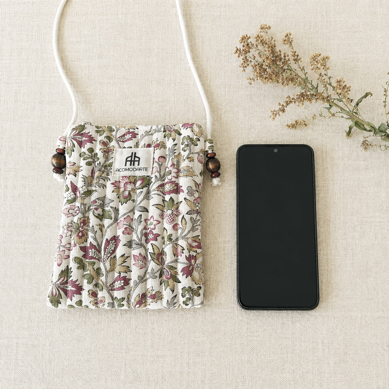 Bolso para Teléfono Giverny Musgo