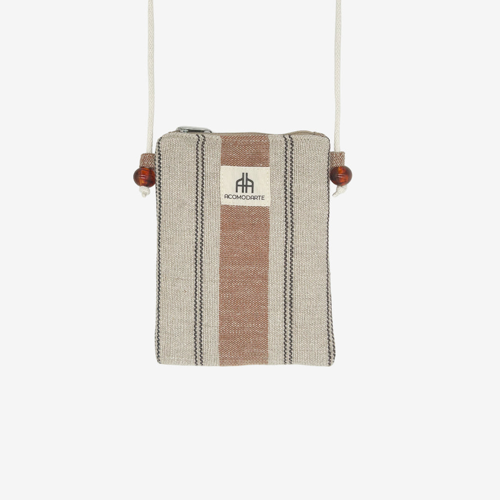 Bolso acolchado para Teléfono Atlas Marrón