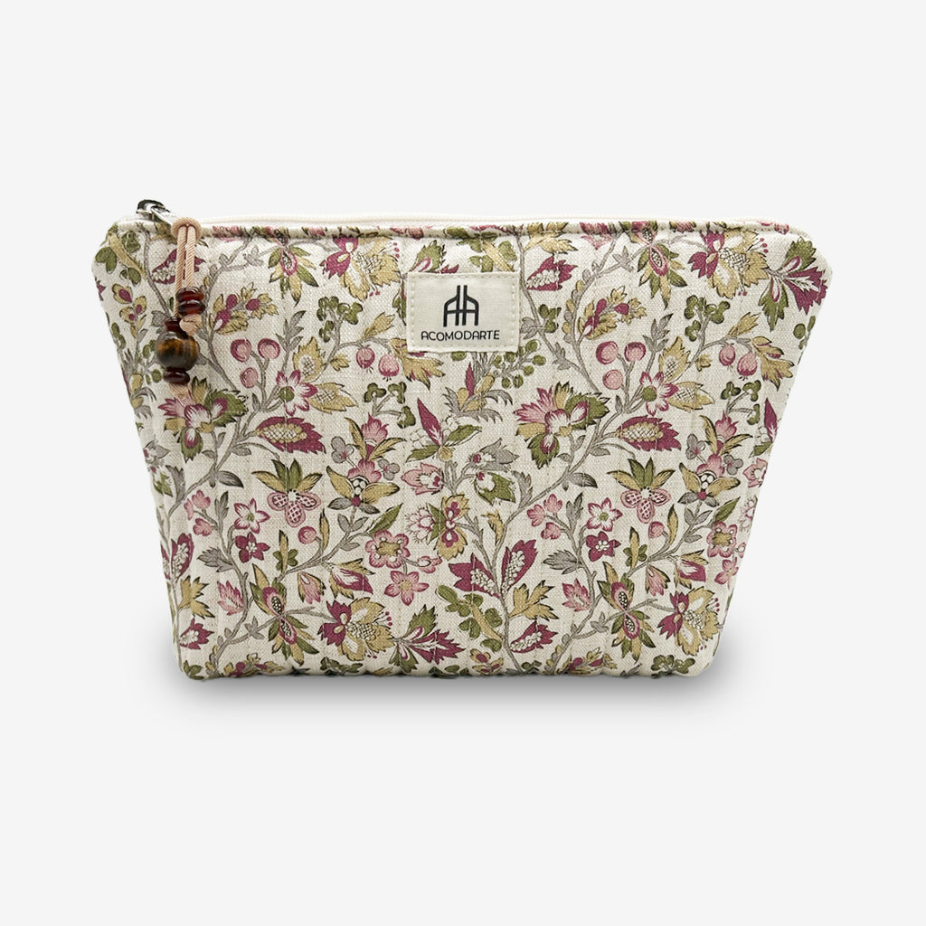 Neceser grande acolchado Giverny Musgo