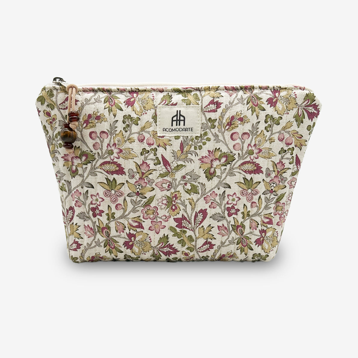 Neceser grande acolchado Giverny Musgo