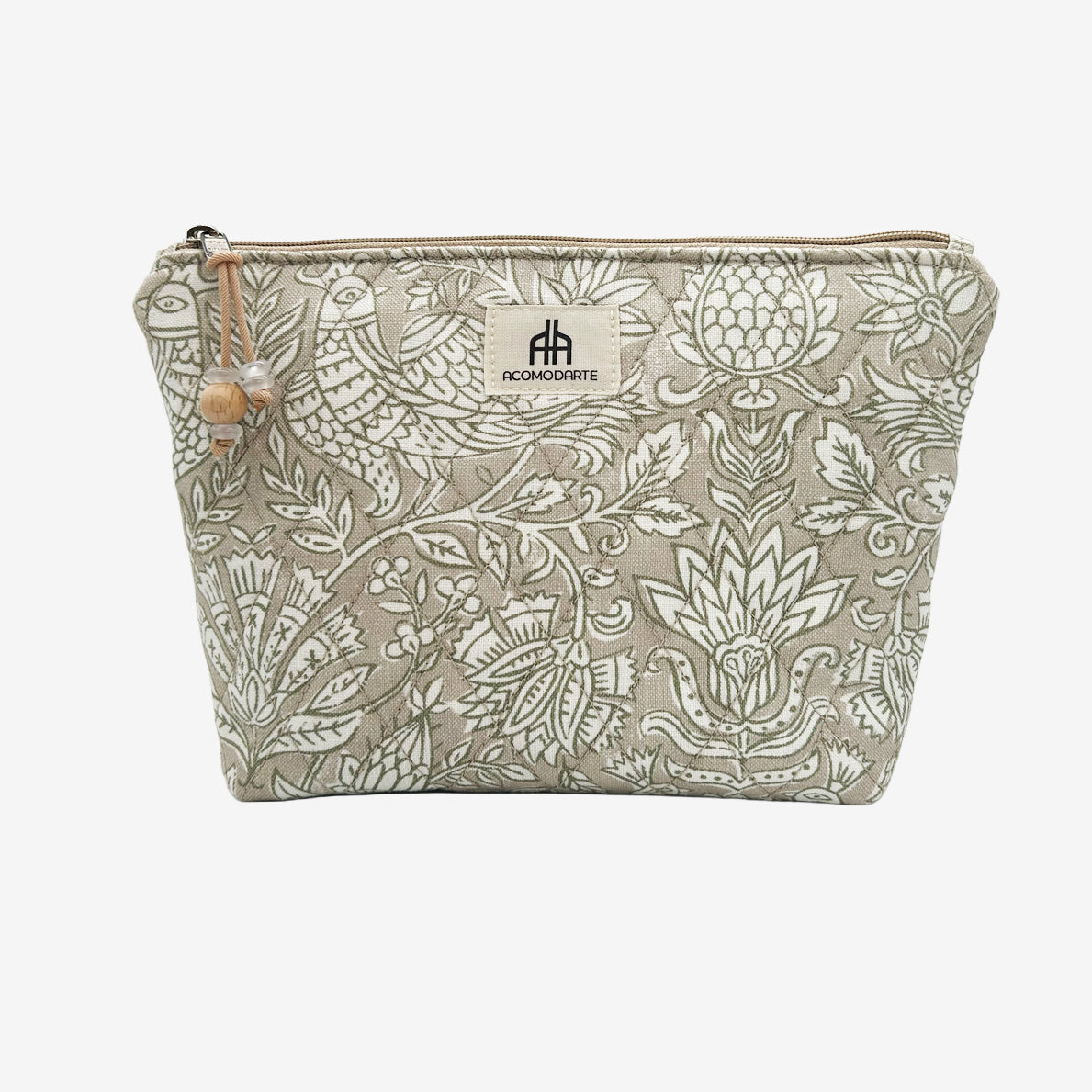 Neceser grande acolchado Jade Verde