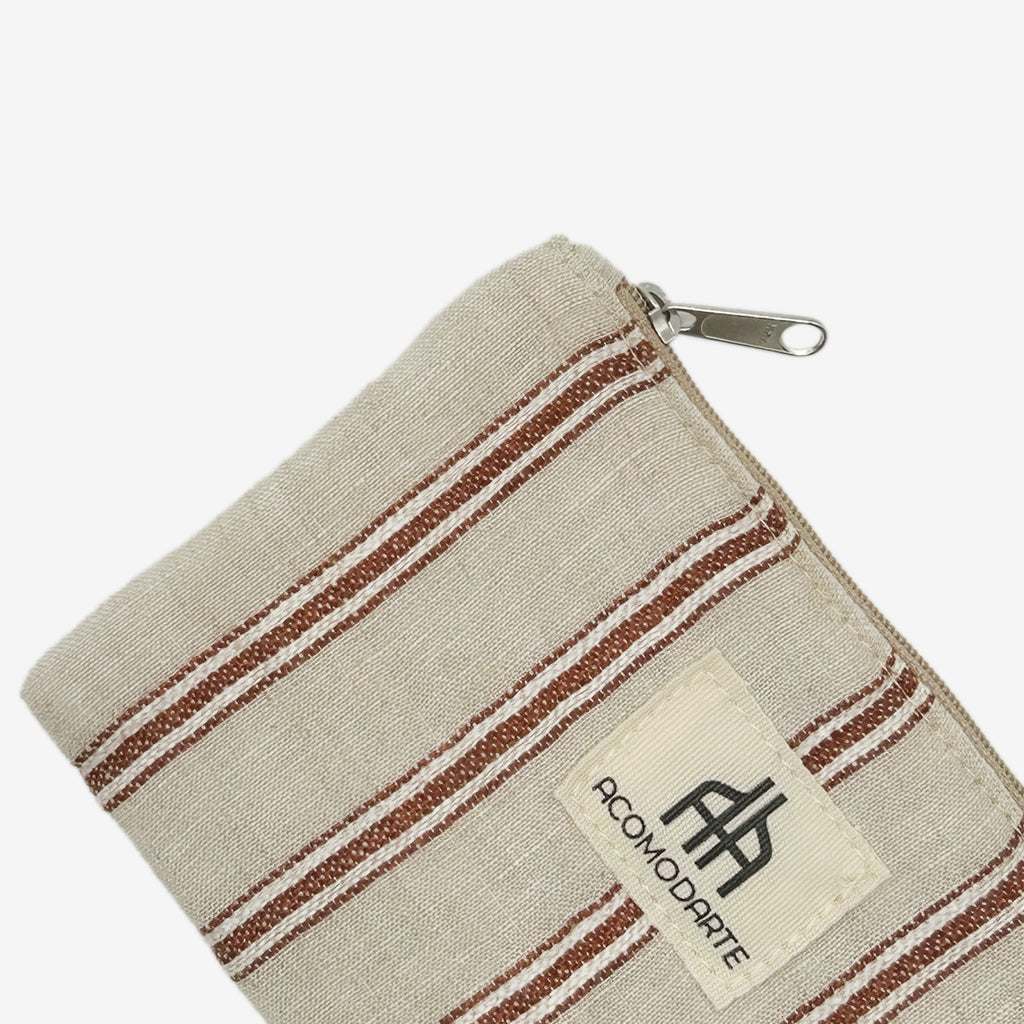Mini Neceser acolchado Flandes Teja